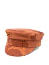 Ruslan Baginskiy Acid Tie Dye Baker Boy Cotton Hat In Brown