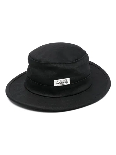 Ruslan Baginskiy Appliqué Bucket Hat In Black