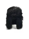 Ruslan Baginskiy 'aviator' Black Faux Fur Beanie In Black