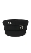 Ruslan Baginskiy Embellished Brimmed Hat Showcasing Refined Craftsmanship In Black