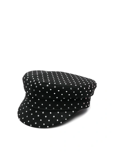 Ruslan Baginskiy Crystal-embellishment Boy Cap In Black