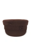 Ruslan Baginskiy Baker Boy Cap In Brown