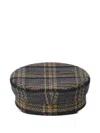 Ruslan Baginskiy Baker Boy Check-pattern Hat In Multi