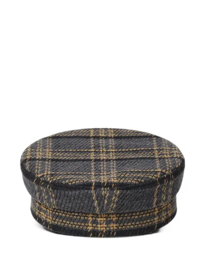 Ruslan Baginskiy Baker Boy Check-pattern Hat In Multi