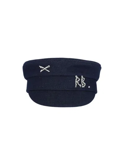 Ruslan Baginskiy Baker Boy' Denim Hat – Navy