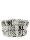 Ruslan Baginskiy Structured Short Brim Textured Fabric Hat In Gray