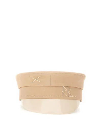 Ruslan Baginskiy Flat-topped Hat In Beige