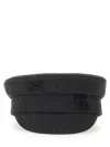 Ruslan Baginskiy Linen Baker Boy Hat In Black