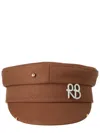 Ruslan Baginskiy Brown Logo Bakerboy Hat In Brown