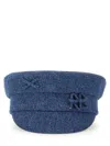 Ruslan Baginskiy Denim Baker Boy Cap In Denim