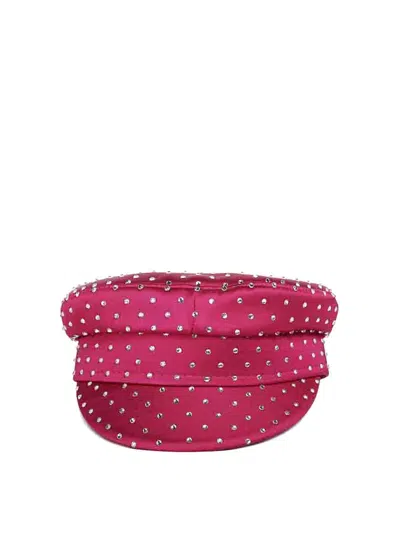 Ruslan Baginskiy Fuchsia Baker Boy Hat In Nude & Neutrals