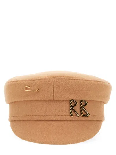 Ruslan Baginskiy Women's Baker Boy Hat In Beige