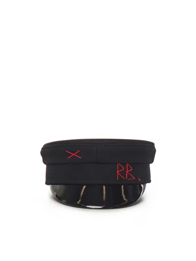 Ruslan Baginskiy Baker Boy Hat With Logo In Black