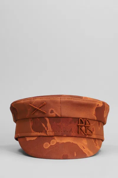 Ruslan Baginskiy Baker Boy Hats In Orange Cotton
