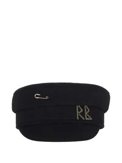 RUSLAN BAGINSKIY BAKER-BOY PIN-EMBELLISHED HAT