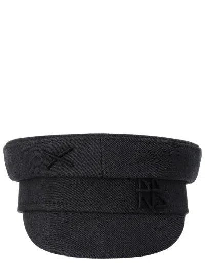 Ruslan Baginskiy Baker Boy Structured Cotton Hat In Black