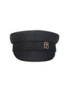 Ruslan Baginskiy Baker Boy Wool Blend Hat In Black