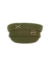 Ruslan Baginskiy Baker Boy Wool Blend Hat In Green