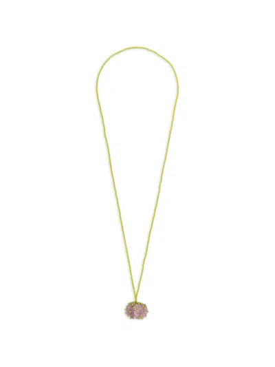 Ruslan Baginskiy Beaded Pendant Necklace In Green