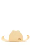 Ruslan Baginskiy Curved Wide Brim Cowboy Hat In Naturalstraw