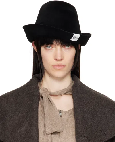 Ruslan Baginskiy Black Bell-shaped Felt Hat