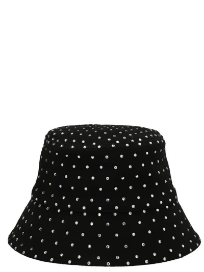 RUSLAN BAGINSKIY BLACK CRYSTAL BUCKET HAT