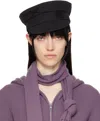 Ruslan Baginskiy Logo-embroidered Baker Boy Cap In Black