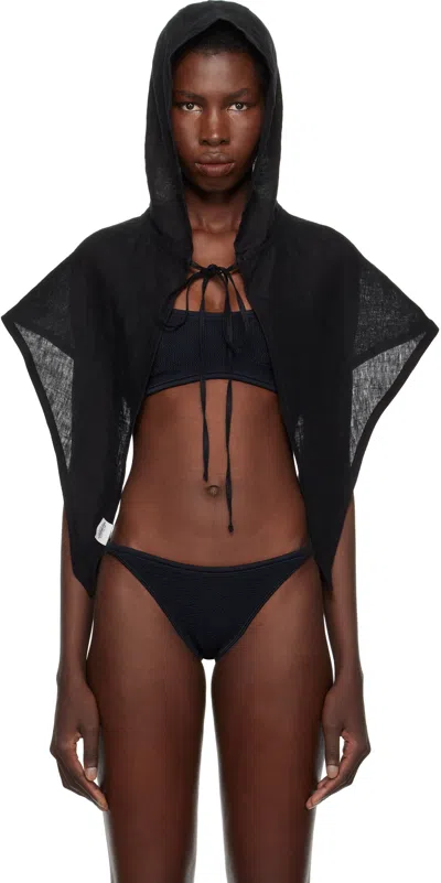 Ruslan Baginskiy Black Linen Hood