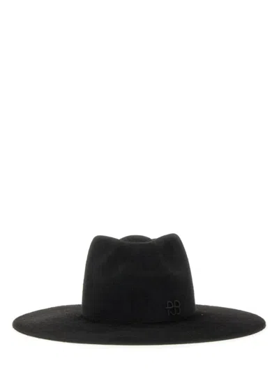 Ruslan Baginskiy Black Logo Fedora Hat