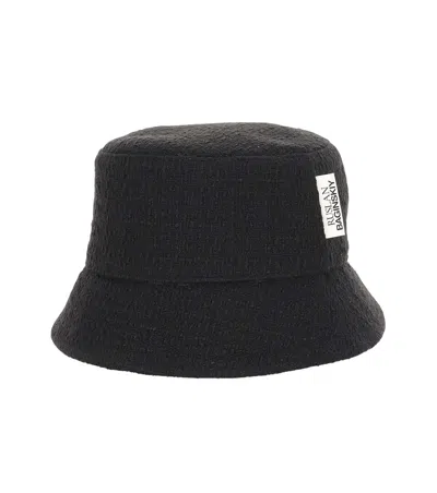 Ruslan Baginskiy Black Tweed Bucket Hat