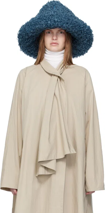 Ruslan Baginskiy Blue Faux-fur Hat In Gray