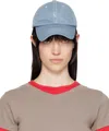 Ruslan Baginskiy Blue Hand-embroidered Baseball Cap In Dark Cyan