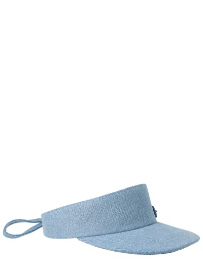 Ruslan Baginskiy Bow Detail Cotton Hat In Blue