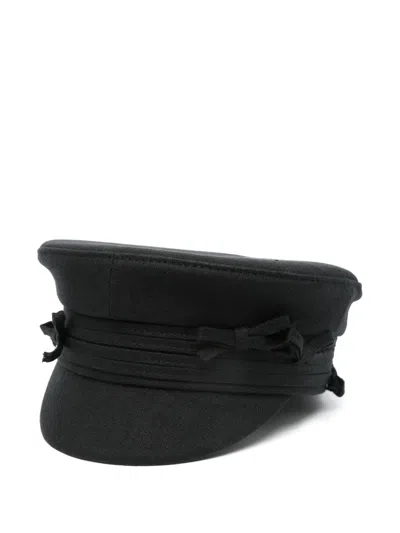 Ruslan Baginskiy Bow-tie Baker Boy Hat In Black