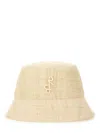 Ruslan Baginskiy Fabric Texture Wide Brim Hat In Beige