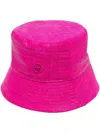 Ruslan Baginskiy Embroidered-logo Bucket Hat In Purple