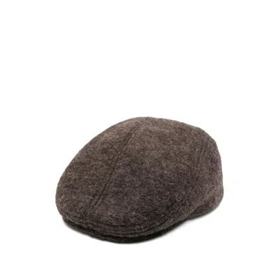 Ruslan Baginskiy Ruslan Wool-blend Ivy Cap In Brown