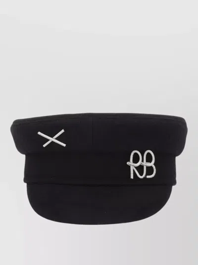 Ruslan Baginskiy Cap Embroidered Crest And Metal Accents In Black