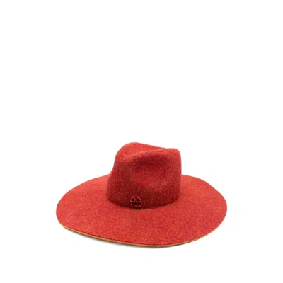 Ruslan Baginskiy Wide-brim Fedora Hat In Red