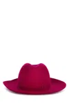 Ruslan Baginskiy Felt Cowboy Hat With Logo Front Placement In Pink