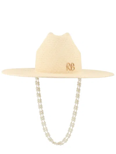 Ruslan Baginskiy Cappello Da Cowboy Con Logo In Ivory