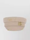 Ruslan Baginskiy Casual Flat Top Hat With Gold-tone Embellishments