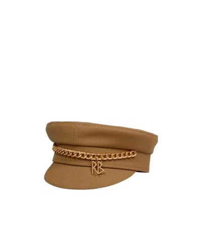 Ruslan Baginskiy Chain-detail Baker Boy Hat In Brown