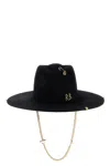 Ruslan Baginskiy 'chain Strap Fedora' Hat In Black