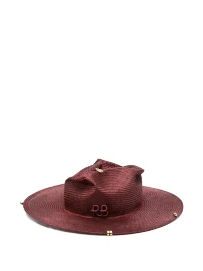 Ruslan Baginskiy Chain-strap Fedora Hat In Green