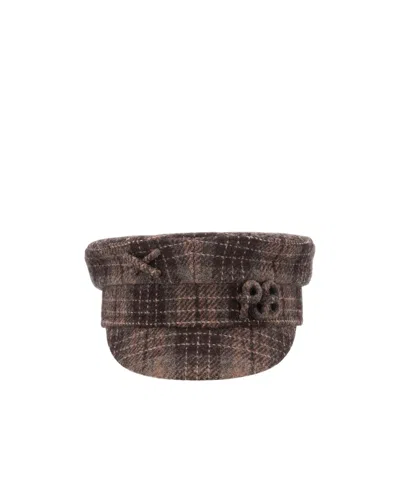 RUSLAN BAGINSKIY RUSLAN BAGINSKIY CHECKED BAKER BOY HAT