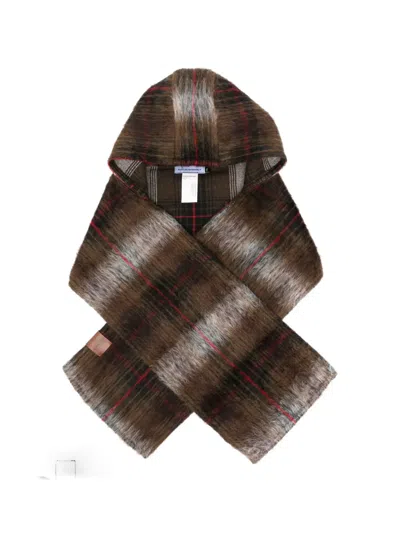 Ruslan Baginskiy Checked Hooded Scarf In Multi