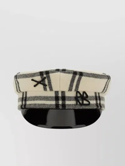 Ruslan Baginskiy Checked Pattern Hat Visor Contrasting