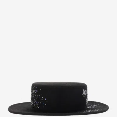Ruslan Baginskiy Cnt033fzor2 Embroidered Wool Felt Hat In Purple