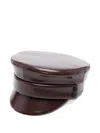 Ruslan Baginskiy Ruslan Faux Leather Beret In Green